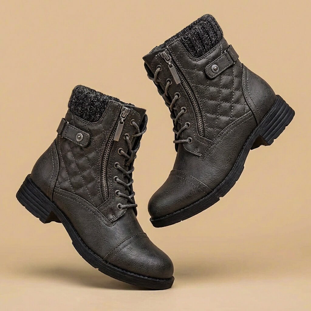 Victoria | Elegante und zeitlose gestepptem Leder Stiefel 1