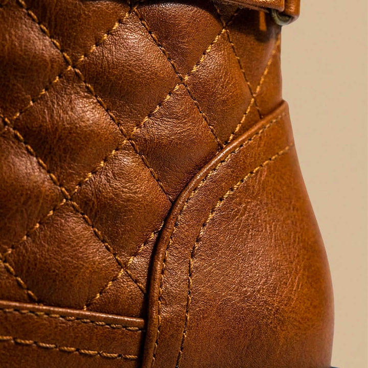 Victoria | Elegante und zeitlose gestepptem Leder Stiefel 4