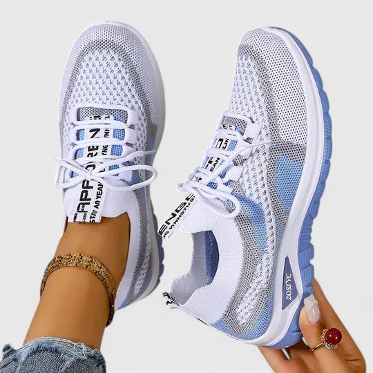 Viola | Atmungsaktive & Komfortable Damen Sneaker – Orthopädische Schnür-Walking-Sneaker 0
