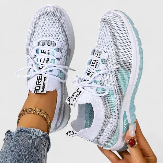 Viola | Atmungsaktive & Komfortable Damen Sneaker – Orthopädische Schnür-Walking-Sneaker 8