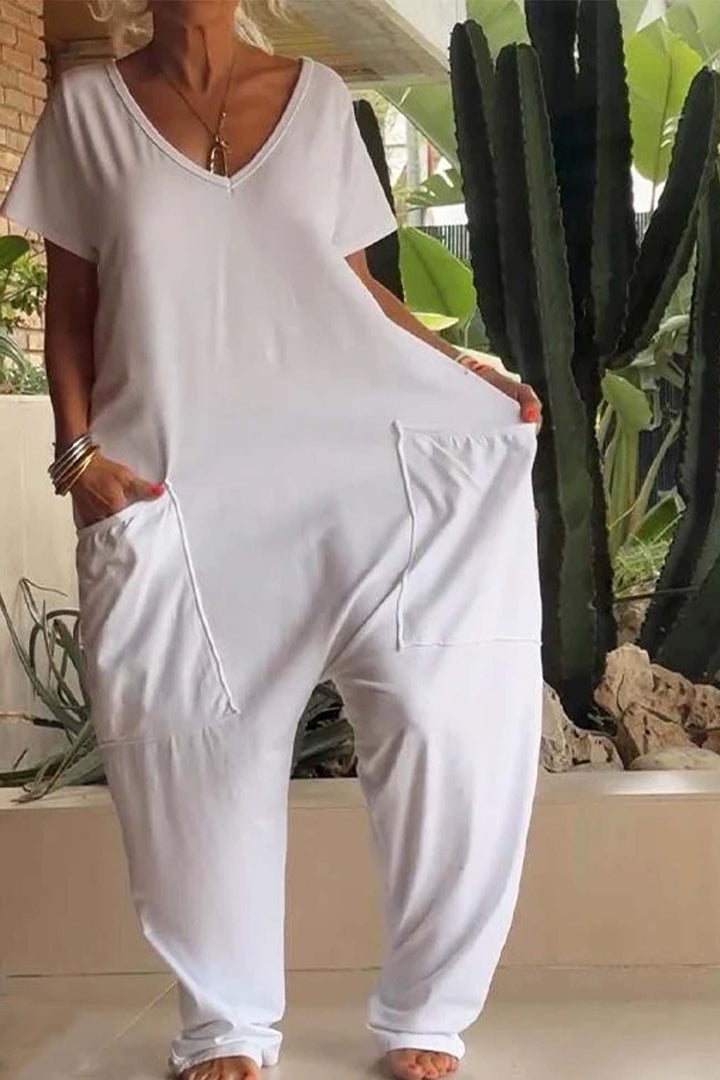 Viona | Eleganter, Bequemer &amp; Vielseitiger Damen Overall mit V-Ausschnitt 7