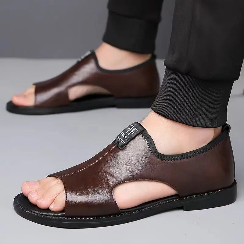 Wilko | Bequeme, Atmungsaktive Herren Sandalen aus Echtleder 4