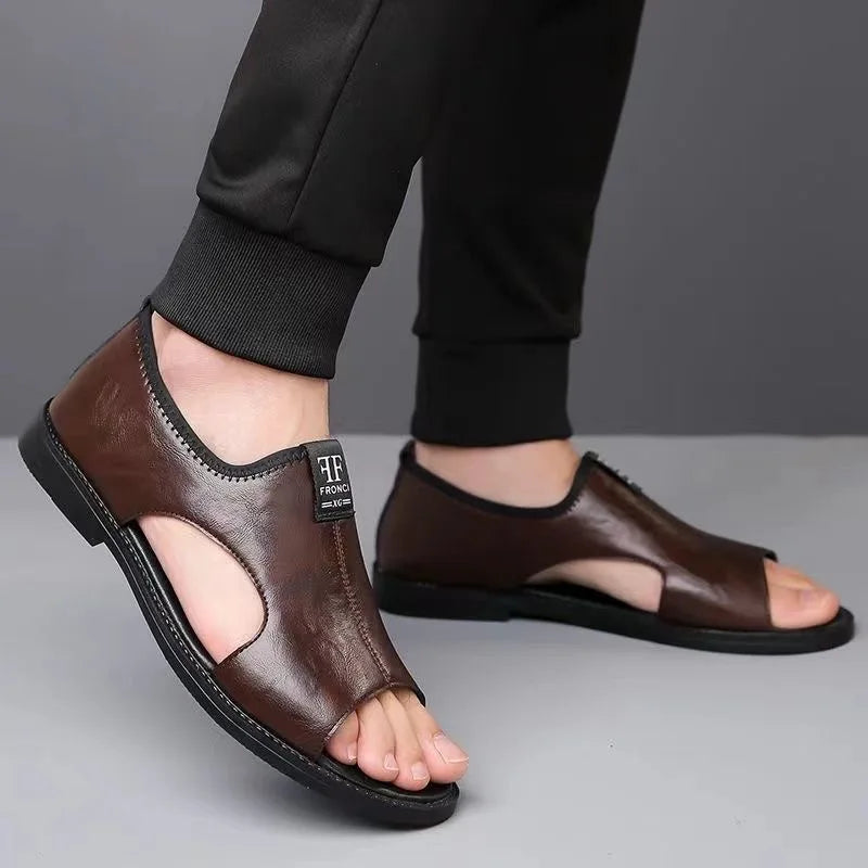 Wilko | Bequeme, Atmungsaktive Herren Sandalen aus Echtleder 6