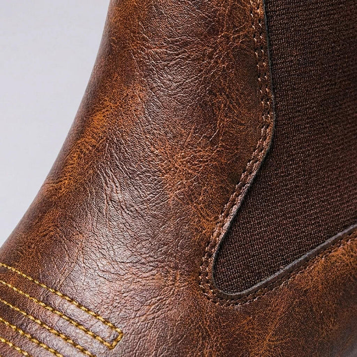 William | Klassische und Vintage echtem Leder Stiefel 4