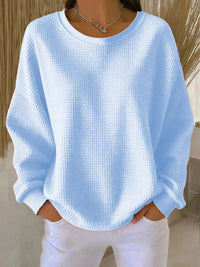 Chloe | Eleganter Waffelstrickpullover Mit Entspannter Passform