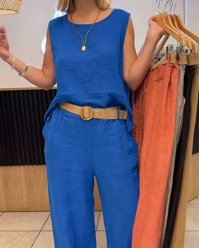 Zaria | Luftiges Zweiteiler Set Damen – Bequemes Hose und Oberteil für den Sommer 6