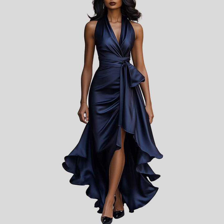 Zelari | Dramatisch Elegantes Maxikleid mit Hohem Schlitz 1