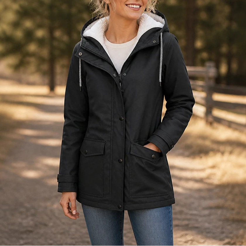 Windora | Fleece-Lined Winter Jacket – Warmer und Stilvoller Schutz für Damen
