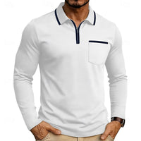 Tobias | Modernes Quarter-Zip Polo Shirt mit Brusttasche