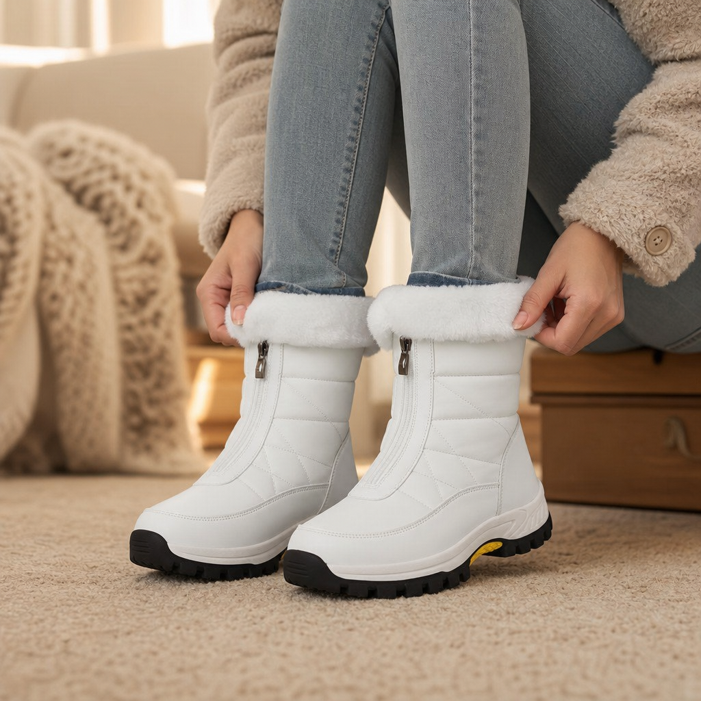 Snowlina | Plüschgefütterte Snowboots – Mid-Calf Design für Damen