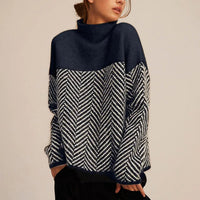 Lena | Modern turtleneck sweater in a cozy oversized style
