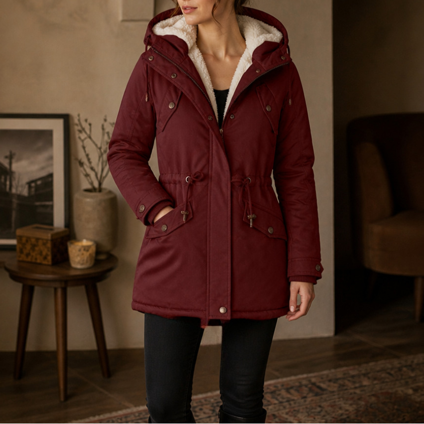 Warmbella | Padded Parka – Fleece-Lined und Tailliert für Frauen