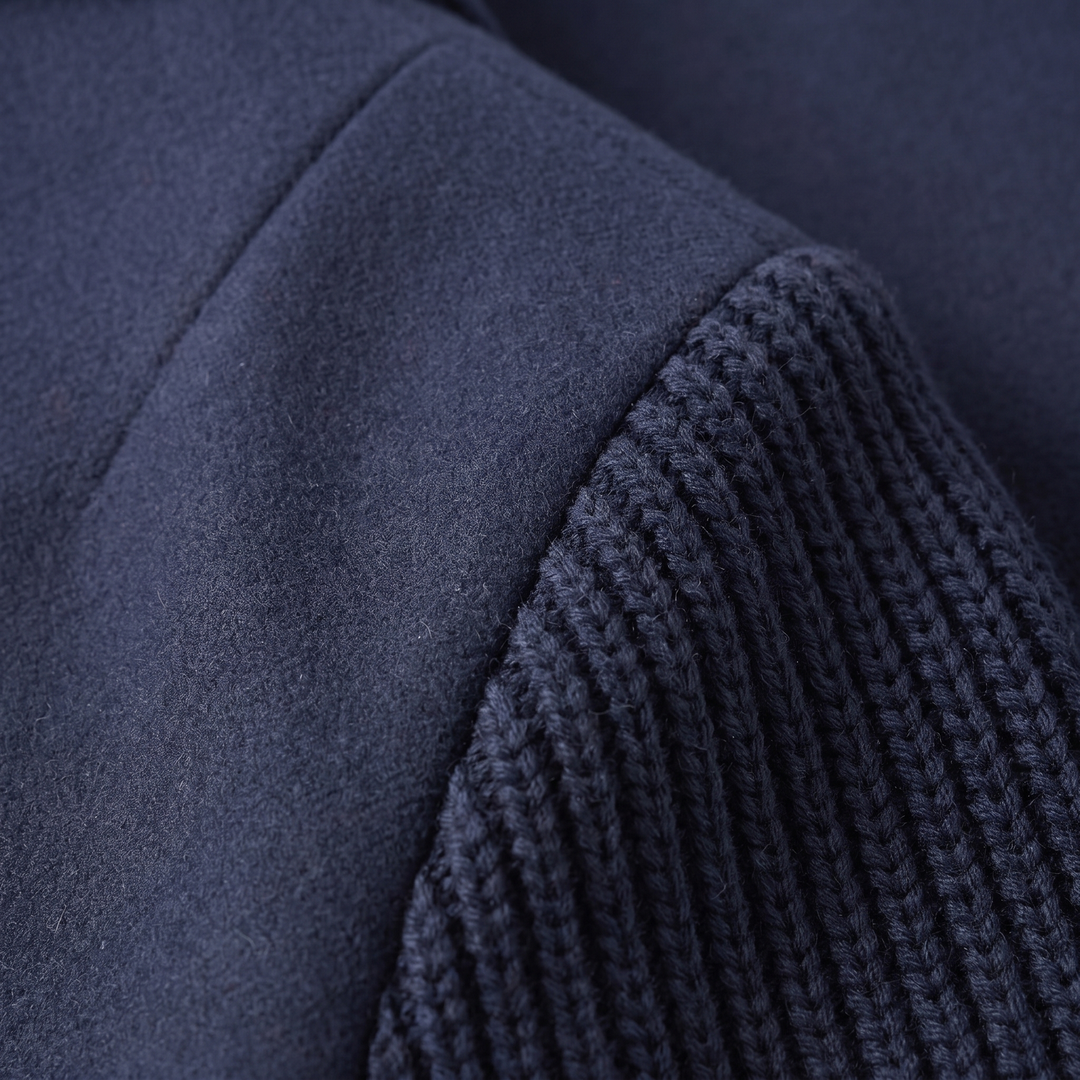 Kendra | Double Breasted Blazer mit Strickärmeln