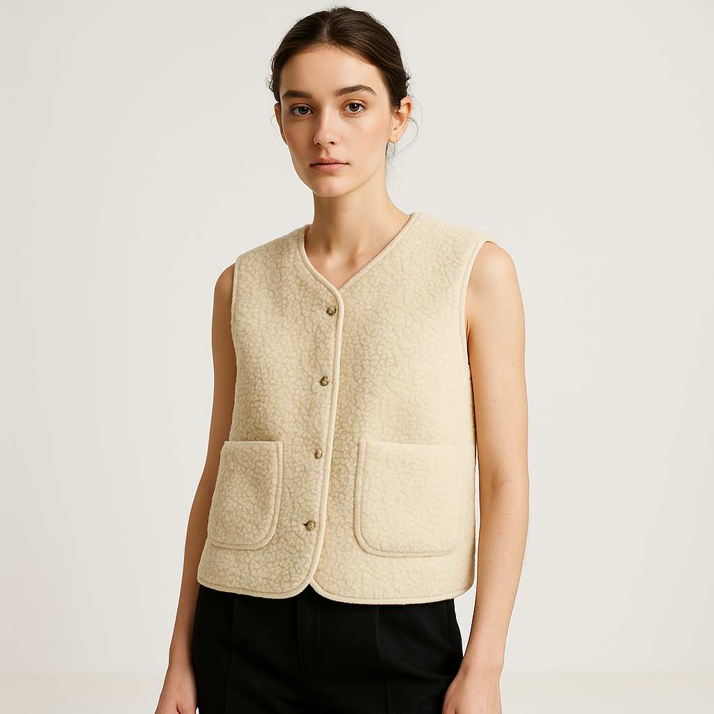 Johanna | Kuschelige und Moderne Damen Teddyweste