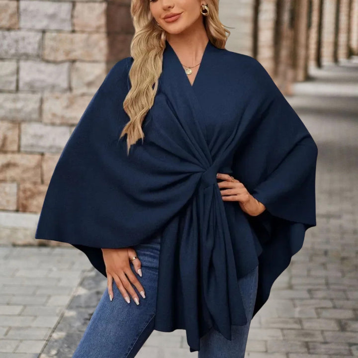 Veronika | Oberteil im Cape-Stil mit Frontknoten für Damen
