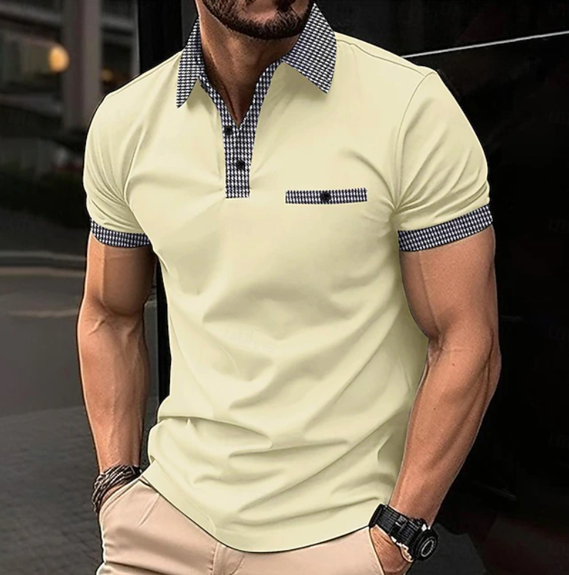 Easton | Polo Shirt mit Karree-Kragen – Klassischer Stil für Männer
