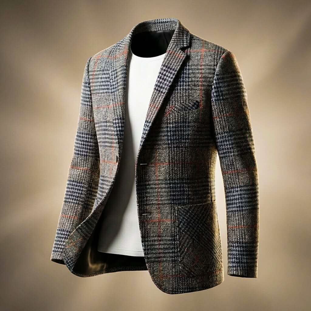Langley | Tailored Blazer – Klassisches Hounds-tooth-Muster