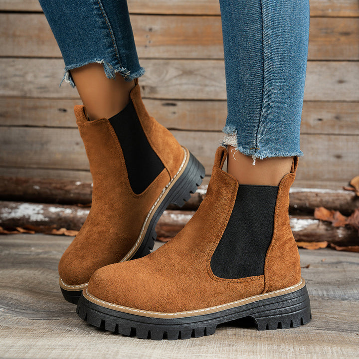 Yvonne | Moderne Und Elegante Chelsea-Plateau-Stiefeletten