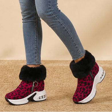 Veluna | Chunky Ankle Boots – Gemütlicher Stil mit Kunstfellkante