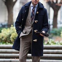 Konrad | Winter Trench Coat with a Hood and Toggle Fastenings