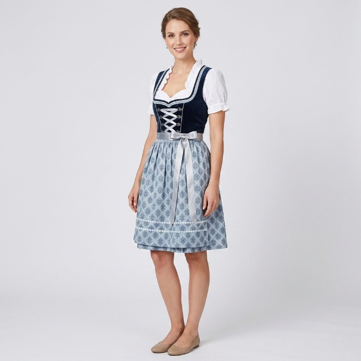 Kristin | Oktoberfest Dirndl Kleid Mit Romantischen Rüschendetails