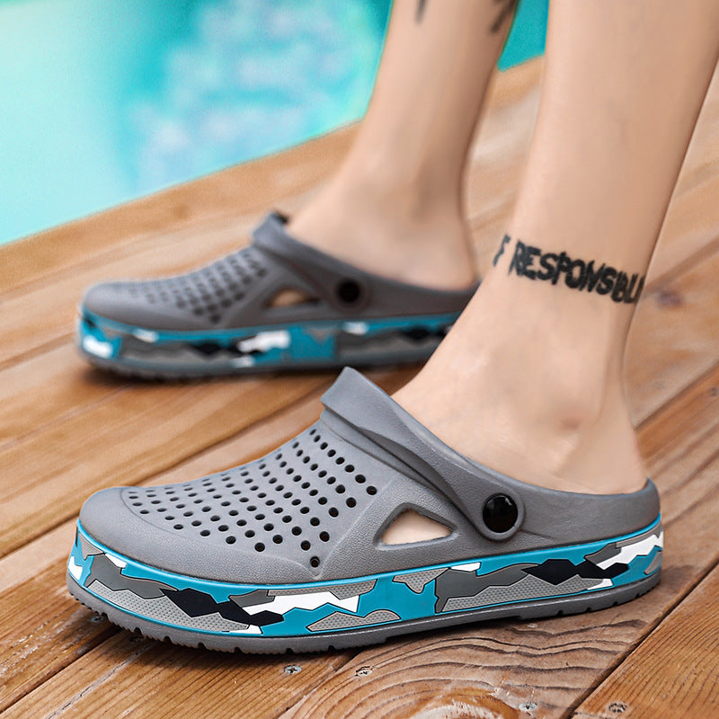 Lukas | Outdoor-Clogs Mit Camouflage-Design Und Leichtem Komfort