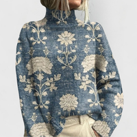 Elizabeth | Gemütlicher Damen Strickpullover Mit Naturmotiv