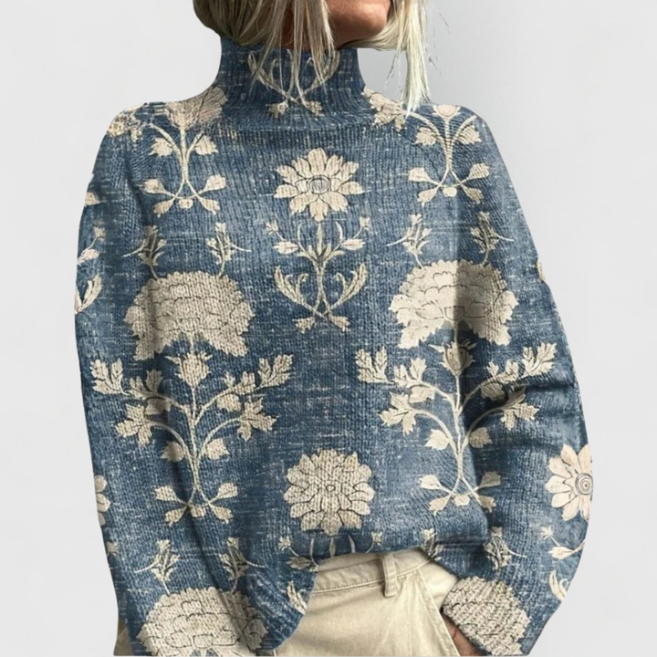 Elizabeth | Gemütlicher Damen Strickpullover Mit Naturmotiv