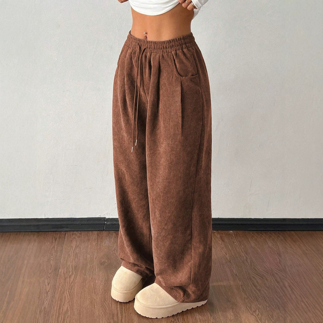 Drune | Cordhose – Weites Bein mit Kordelzug für Damen