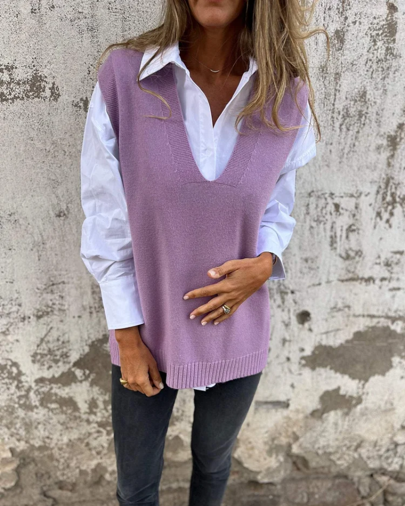 Emma | Elegant und Klassisch Damen Strickweste für Jeden Anlass