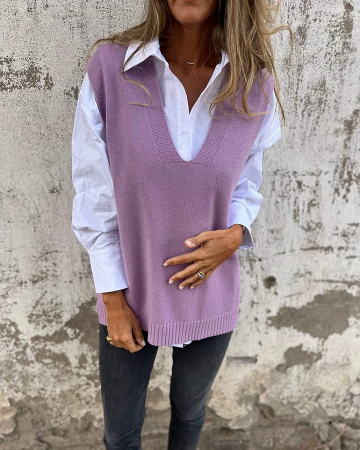 Emma | Elegant und Klassisch Damen Strickweste für Jeden Anlass