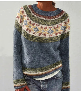 Sophie | Entspannter Strickpullover mit Rundhalsausschnitt