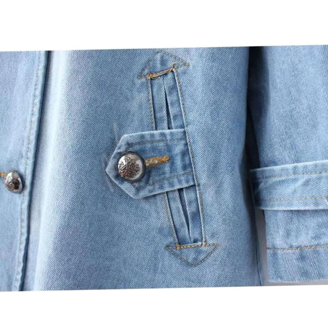 Sophie | Denim-Cape-Mantel – Oversized für Damen