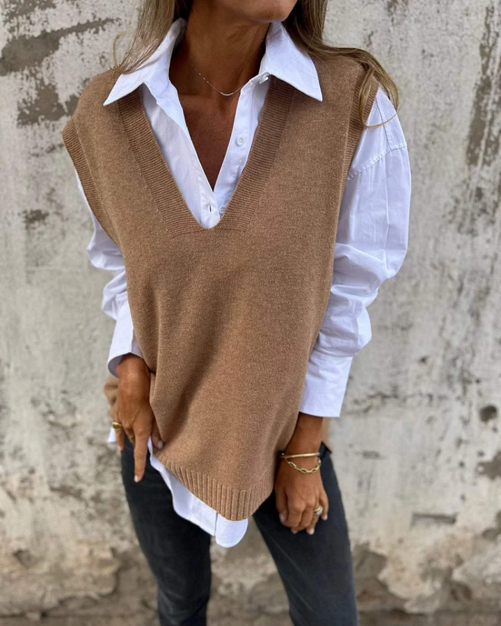 Emma | Elegant und Klassisch Damen Strickweste für Jeden Anlass
