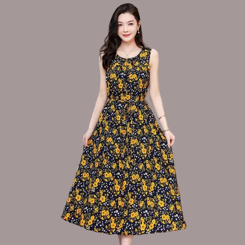 Alessia | Elegantes, ärmelloses Maxikleid