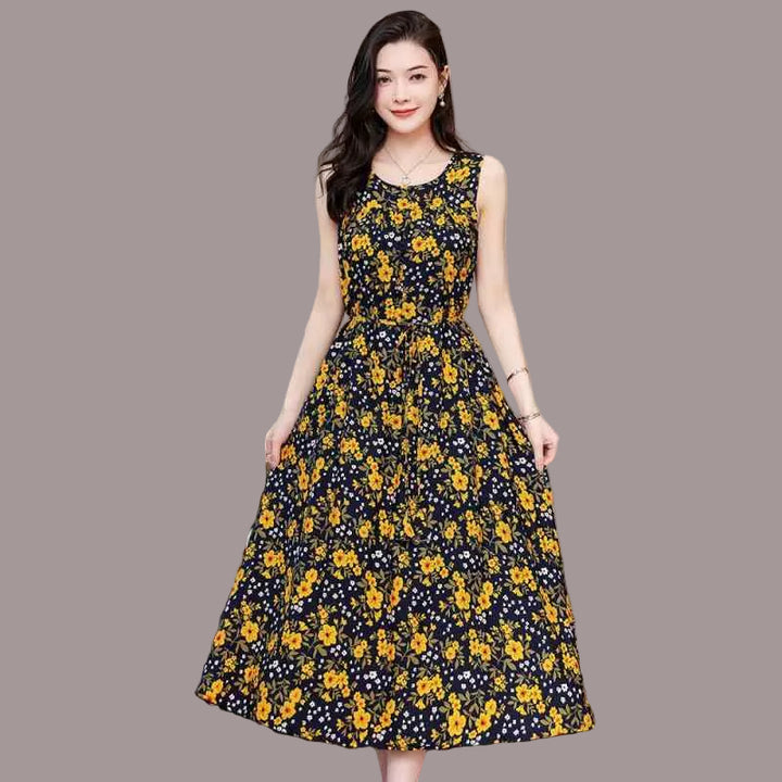 Alessia | Elegantes, ärmelloses Maxikleid