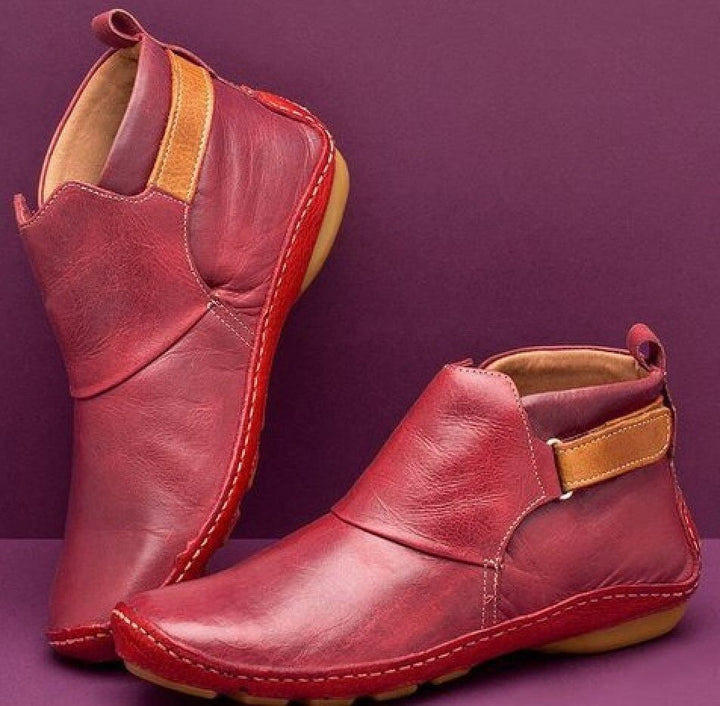 Diana | Elegante Und Moderne Leder Stiefeletten