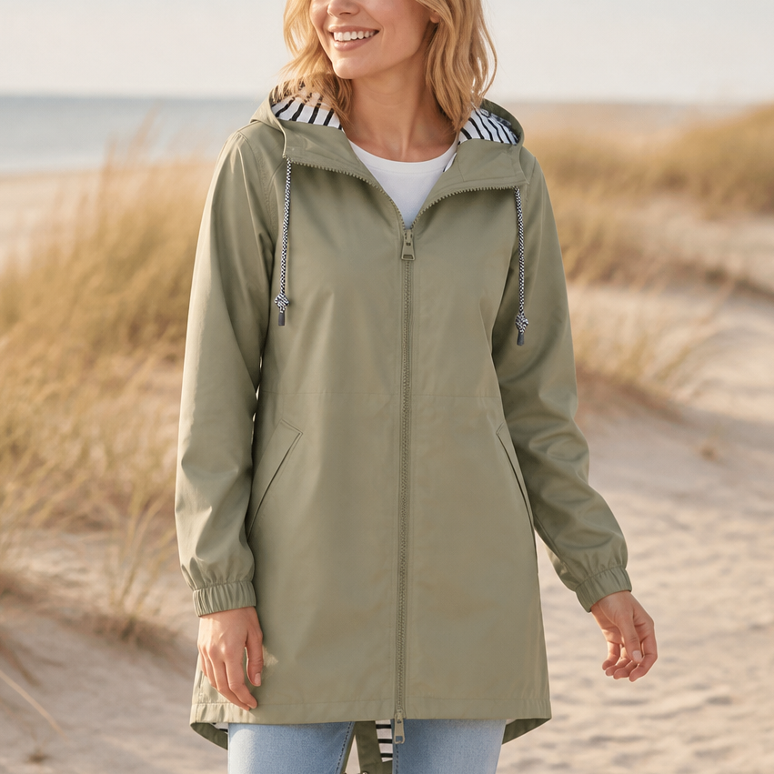 Rainfell | Wasserabweisende Kapuzen-Regenjacke