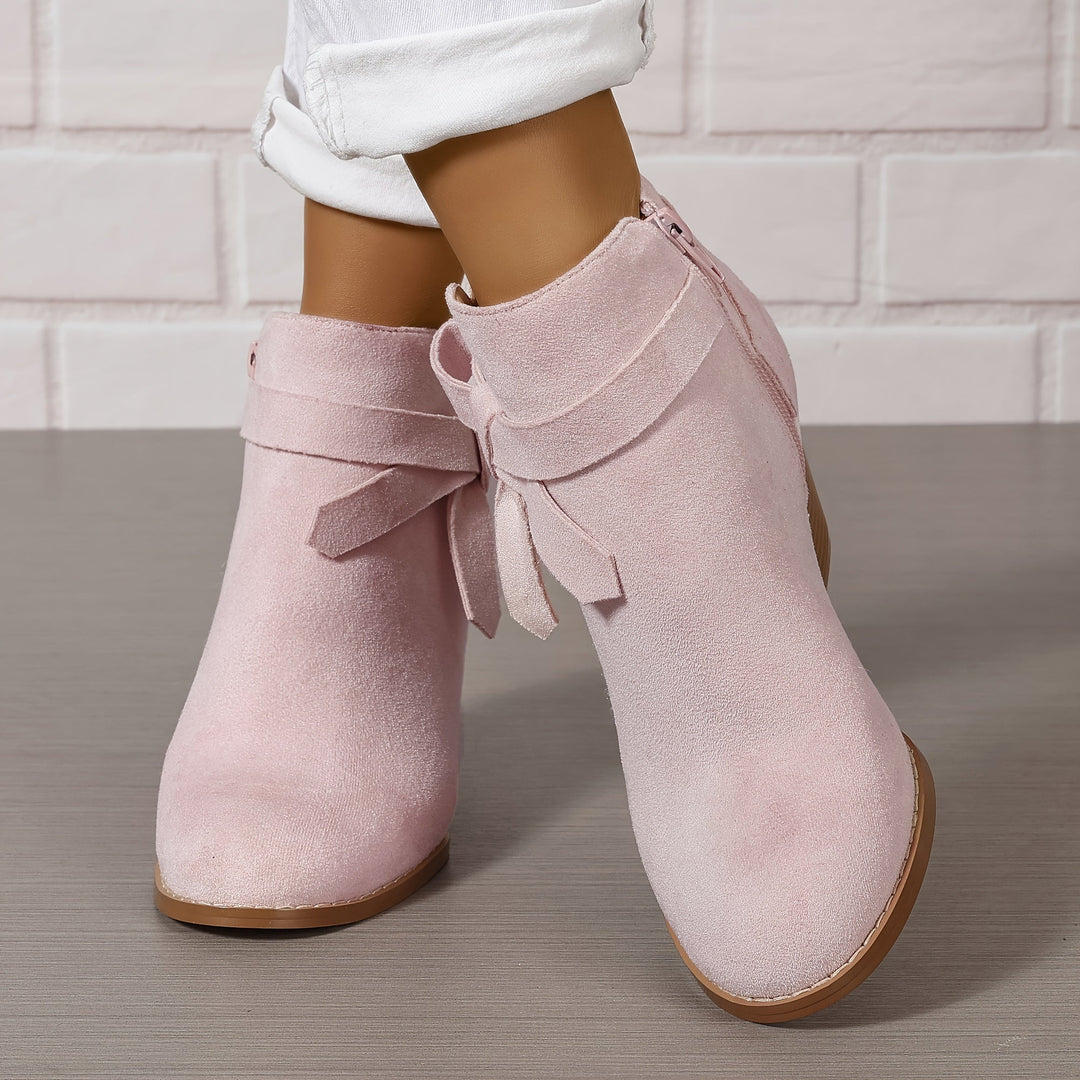 Lea | Elegante Und Moderne Stiefeletten Mit Schleifen-Detail
