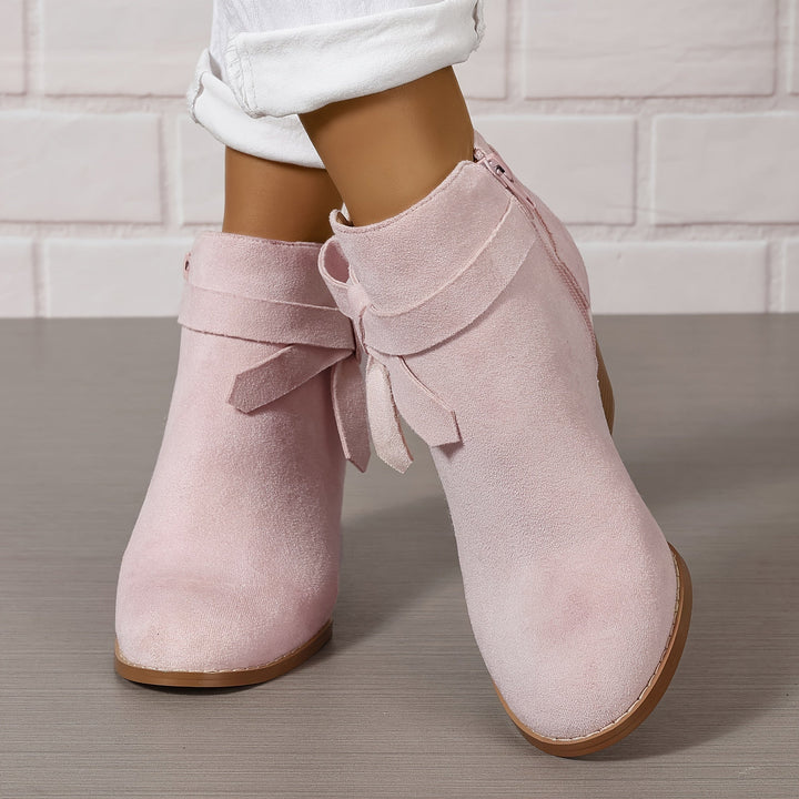 Lea | Elegante Und Moderne Stiefeletten Mit Schleifen-Detail