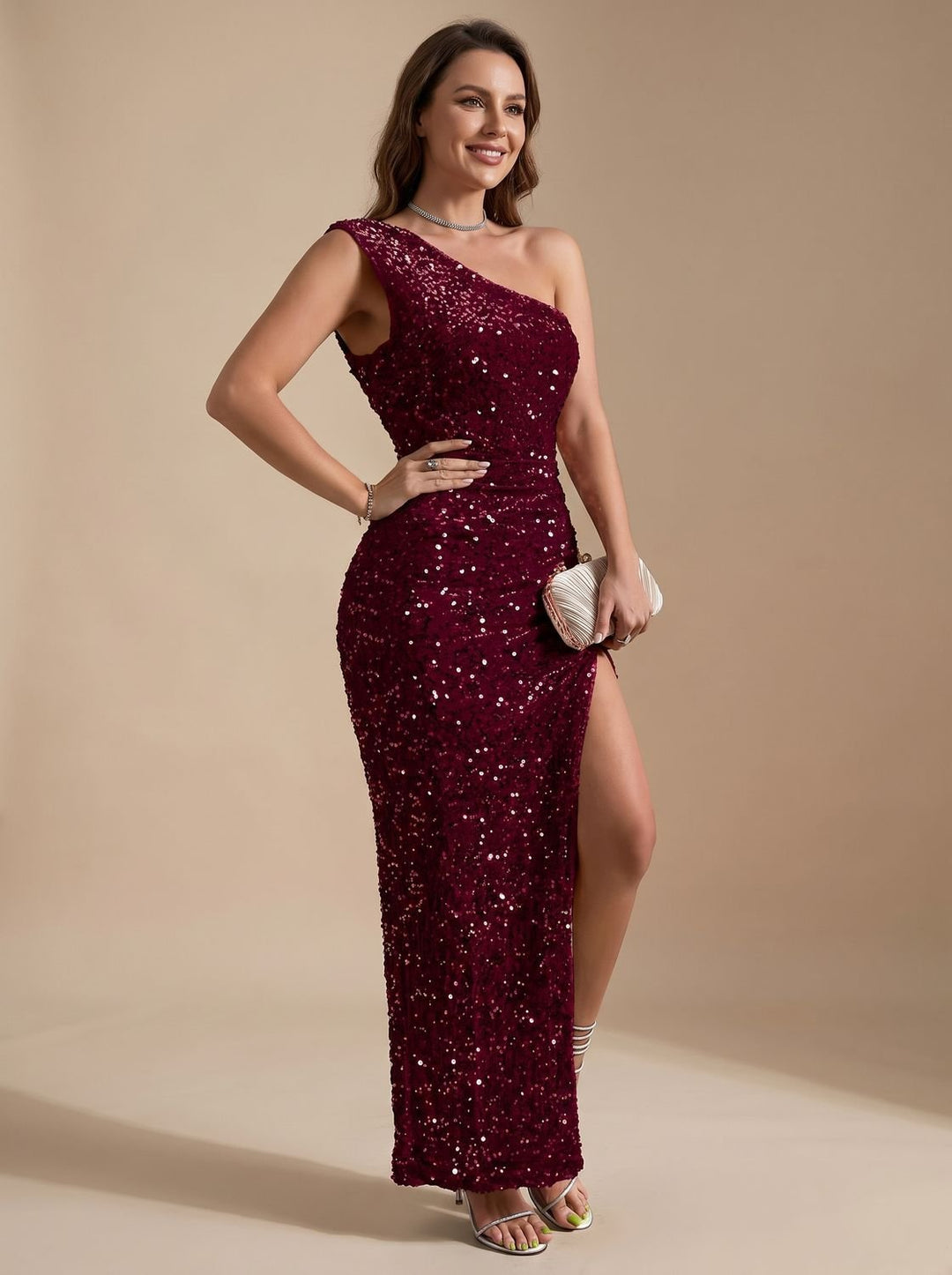 Harper | Maxi Kleid – Funktionsreiches Ein-Schulter-Design für Frauen