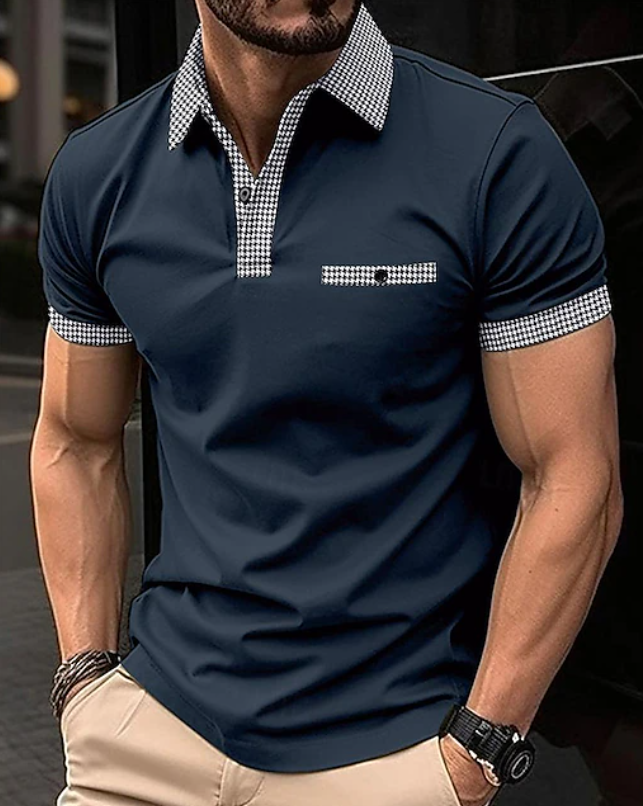 Easton | Polo Shirt mit Karree-Kragen – Klassischer Stil für Männer