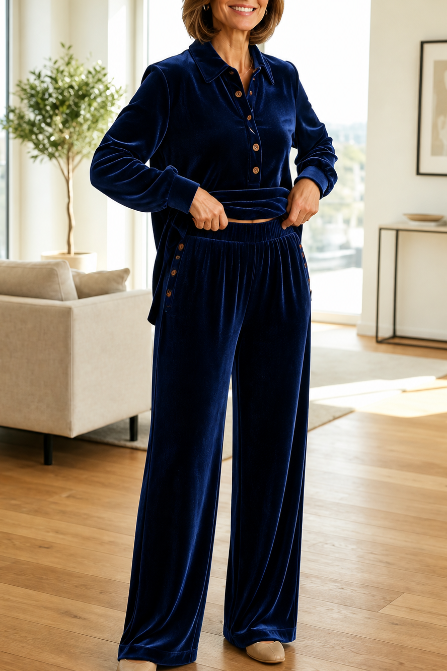 Velvetta | Velvet-Look Lounge-Set für Stilvolles Entspannen