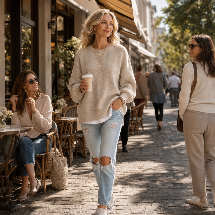 Wearbella | Chunky Knit Sweater mit Lantern-Sleeve und Drop-Shoulder