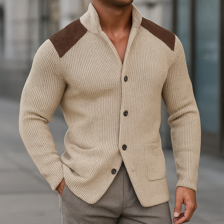 Ralph | Moderner Strukturierter Strick-Blazer Für Herren