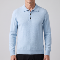 Leonard | Elegantes Cashmere-Poloshirt mit luxuriösem Strick