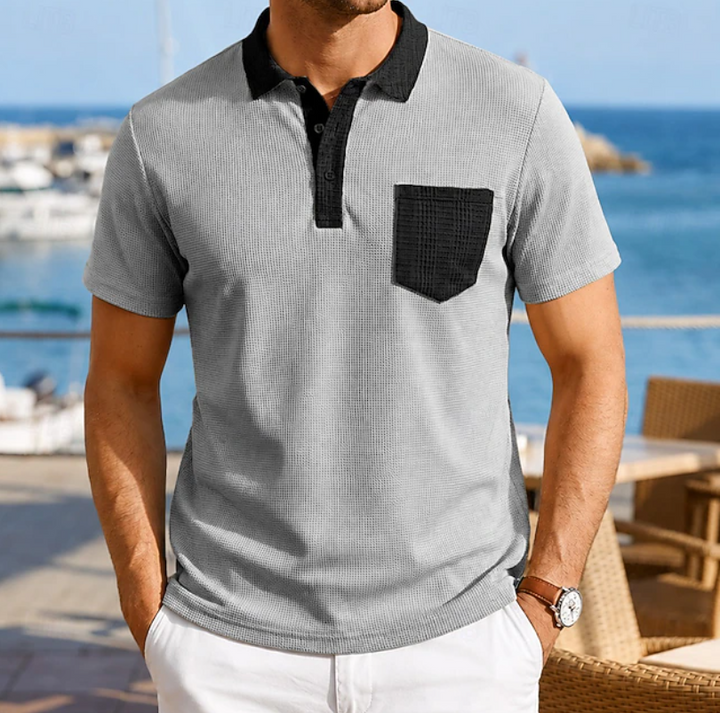 Harrison | Polo-Shirt mit Kontrasttasche für Herren