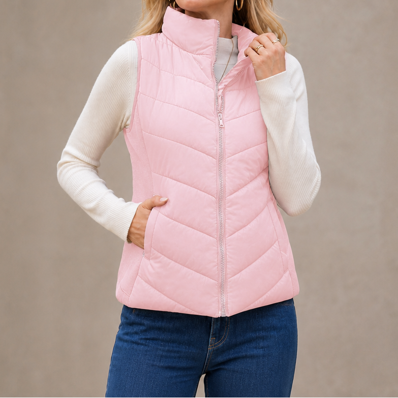Layerly | Steppweste mit Stehkragen für Damen