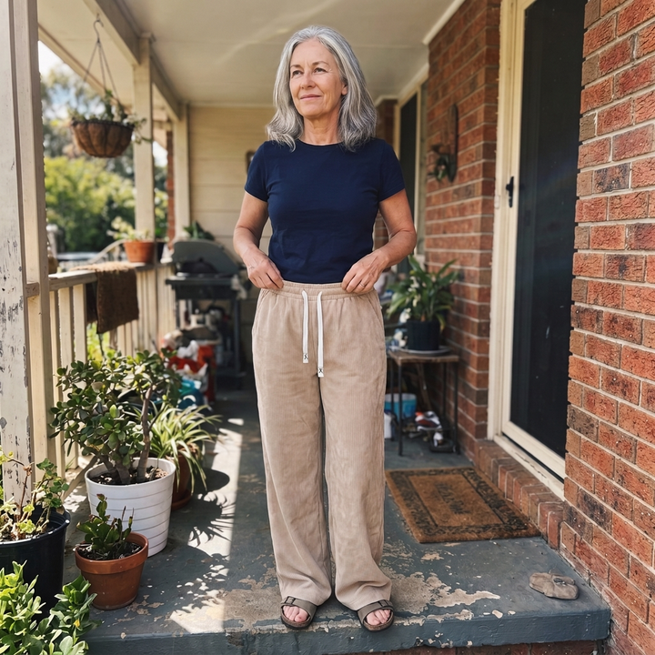 Elegante | Corduroy Walking Trousers – Bequeme Freizeithose für Frauen