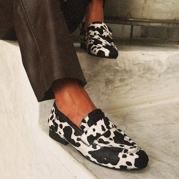 Katharina | Damen Loafer Mit Ausdrucksstarkem Animal-Print